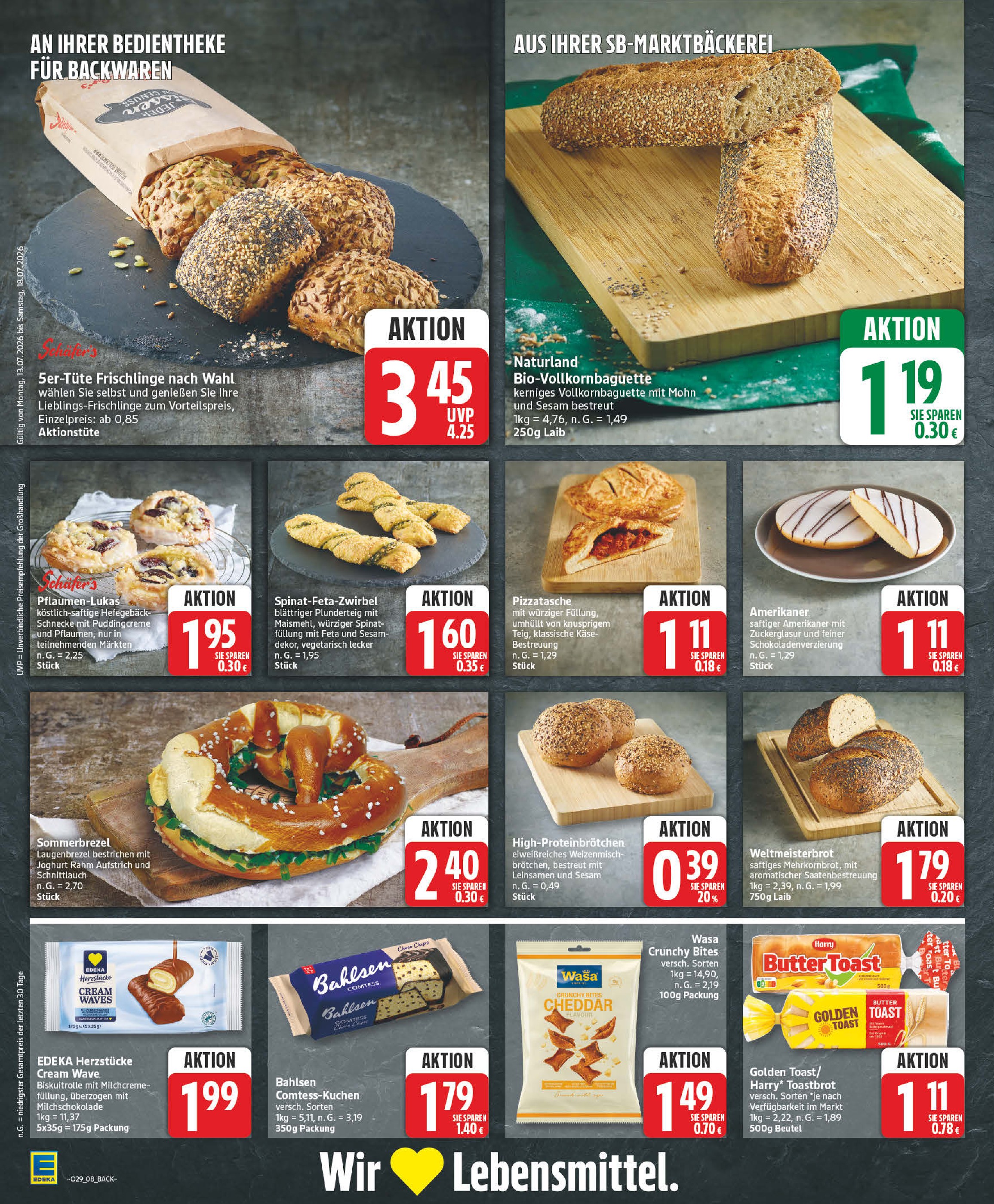 Gebäck Angebot im aktuellen EDEKA Prospekt auf Seite 8